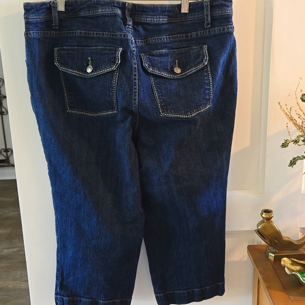 Just My Size Blue Ankle Cropped Jeans - Picture 4 of 6